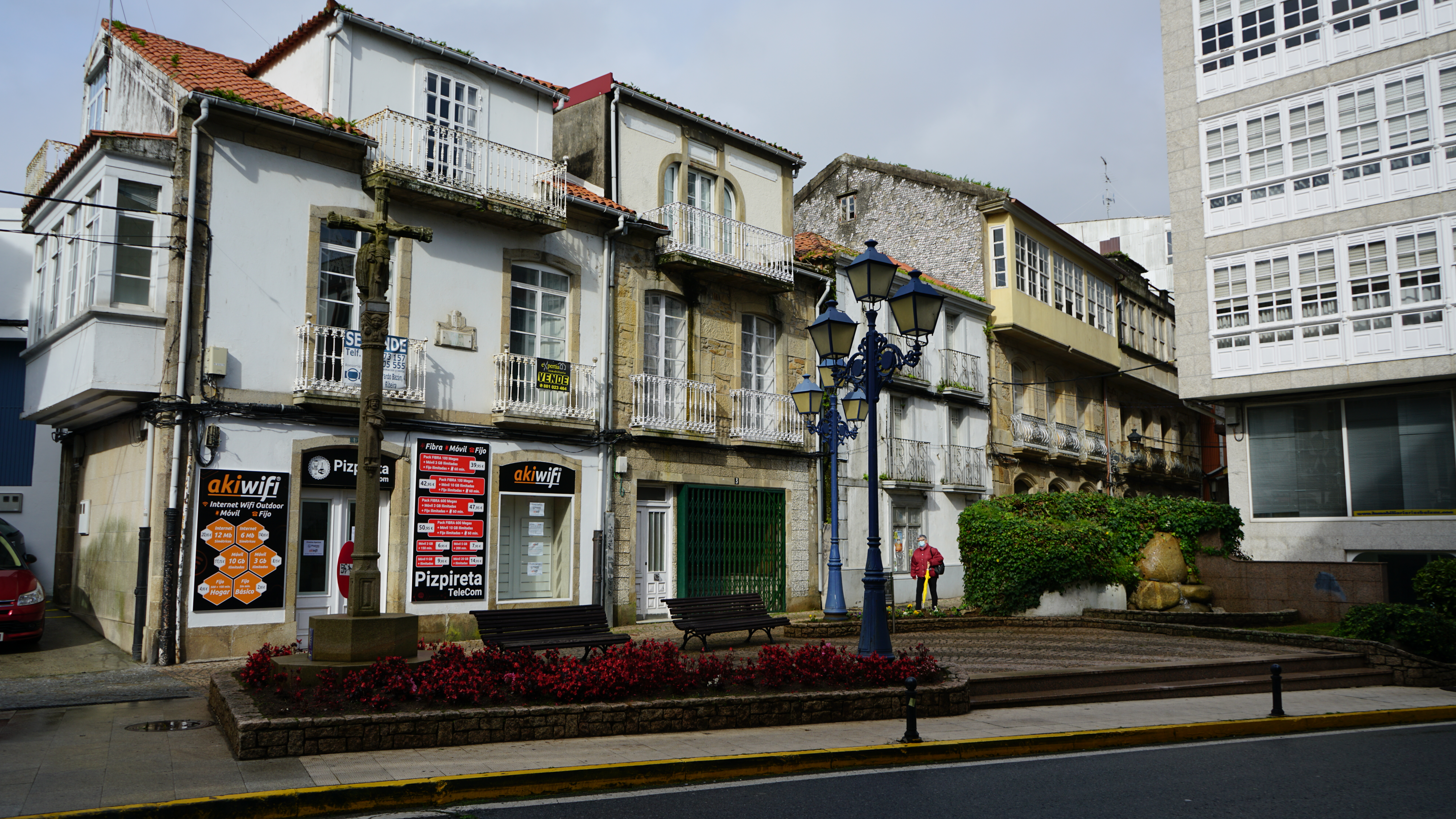Centro de A Pobra do Caramiñal. Barrio de los catalanes